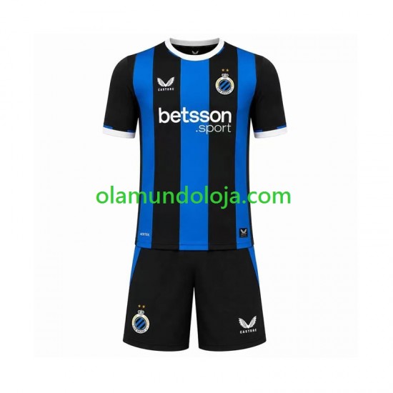 Camisola Club Brugge Criança Equipamento Primeiro 2026-2027 Manga Curta